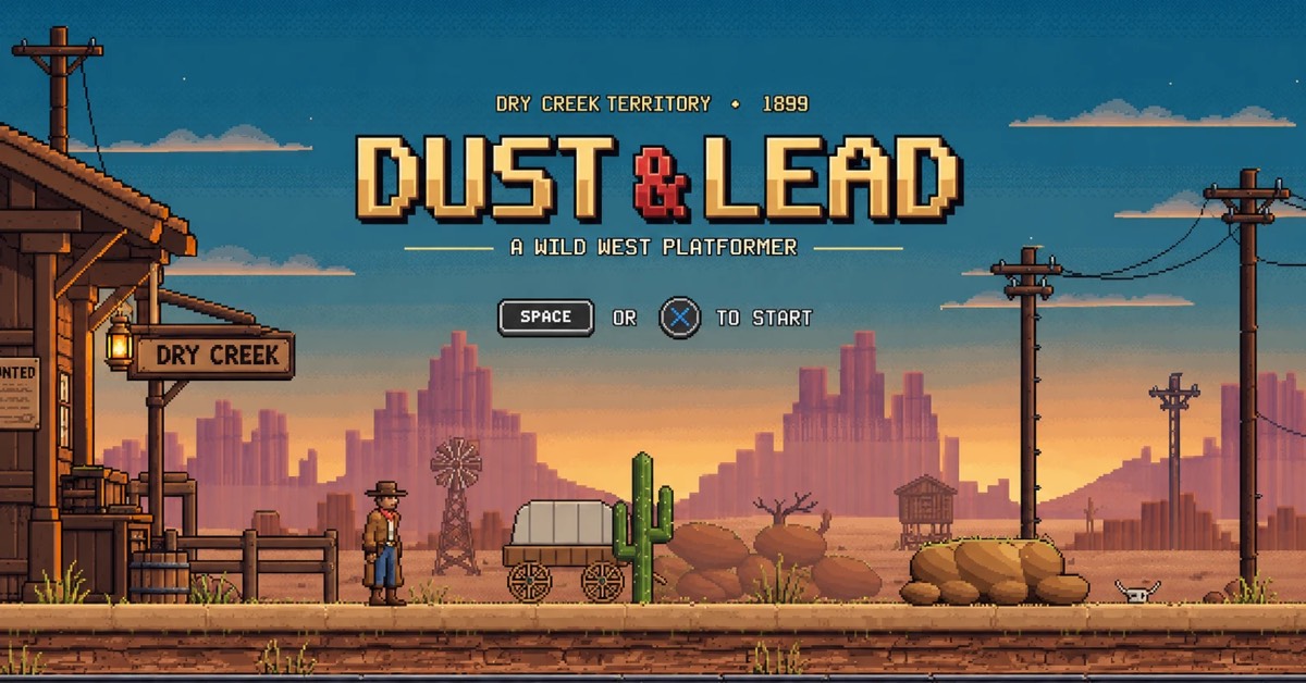 Dust & Lead: a Wild West platformer screenshot